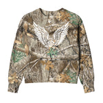 Women's DHCM Grounded RealTree Crewneck | Color: Edge