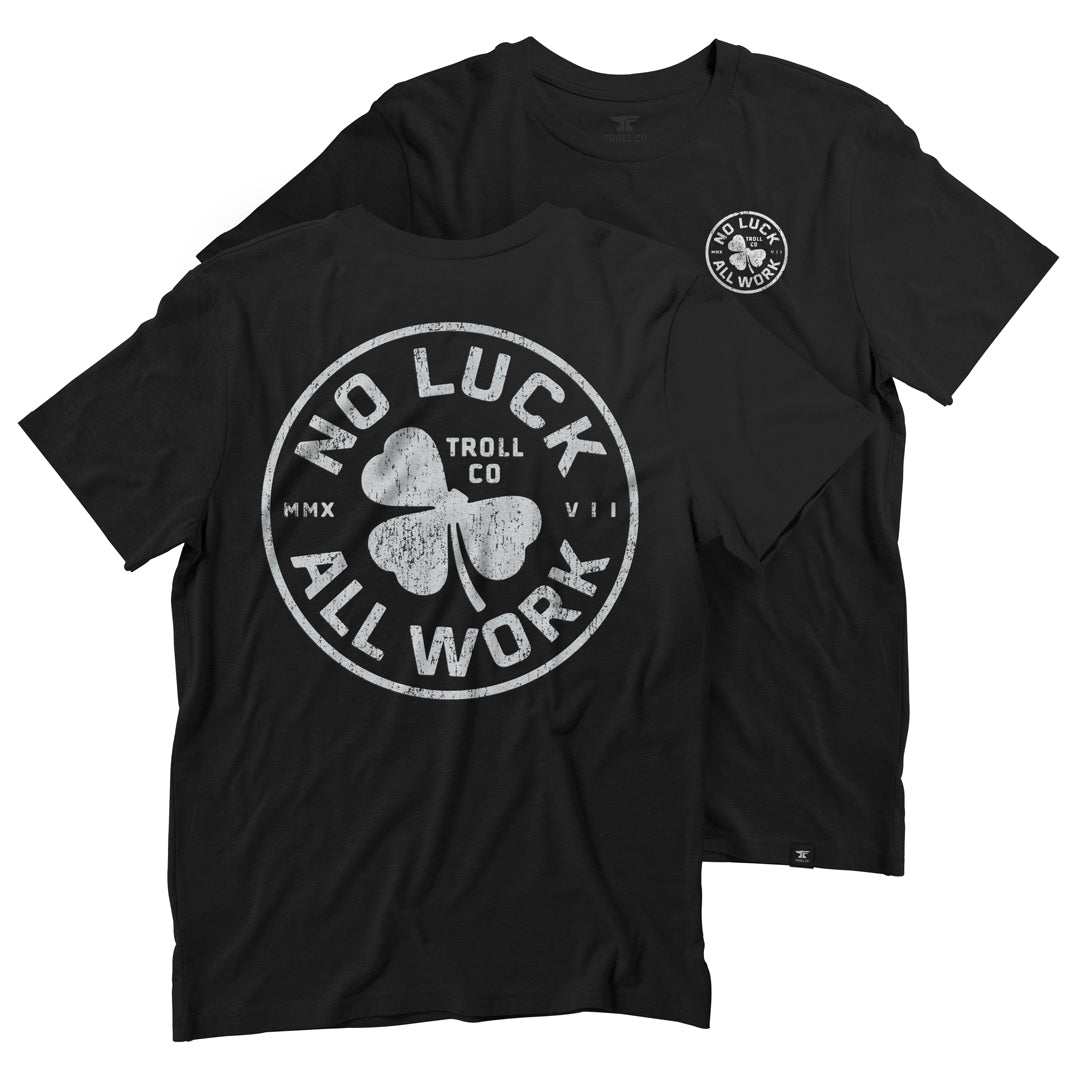 Men's NOLAW Broken Clover T-Shirt | Color: Black/White