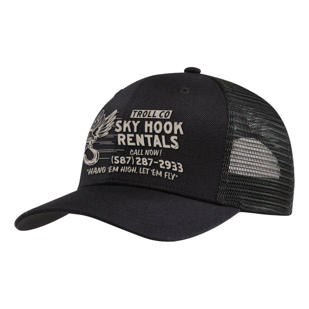 Sky High Curved Brim Trucker - Color: Black
