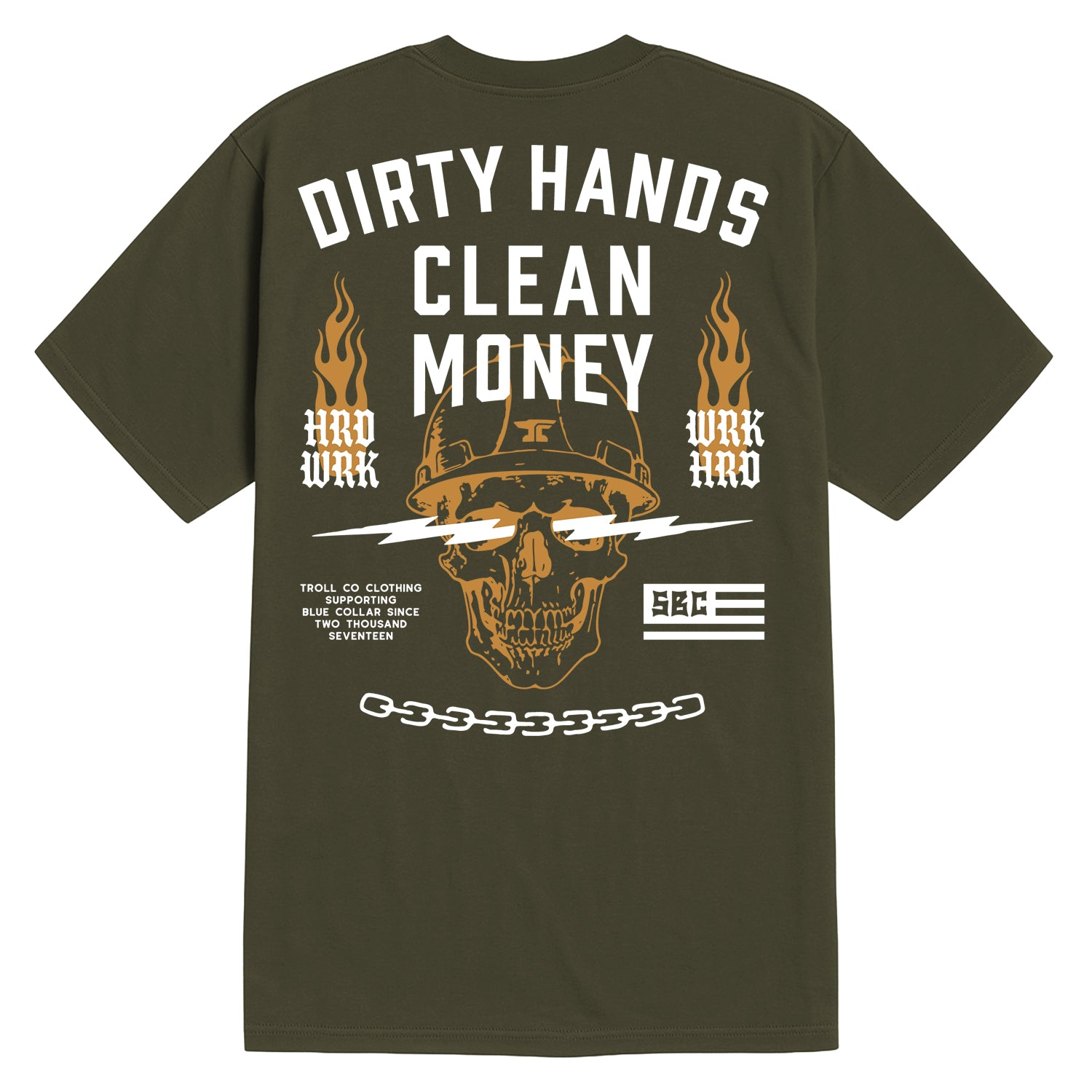 Men's DHCM Firebolt T-Shirt | Color: Military Green