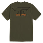 Men's Anvil Scripted T-Shirt | Color: Military Green