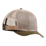 BC Bottoms Up Curved Brim Trucker Hat - Color: Moss Green Khaki