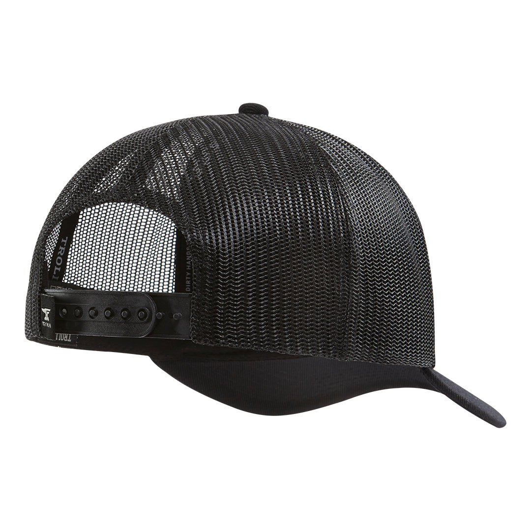 DHCM Wrench Curved Brim Trucker Hat - Color: Black