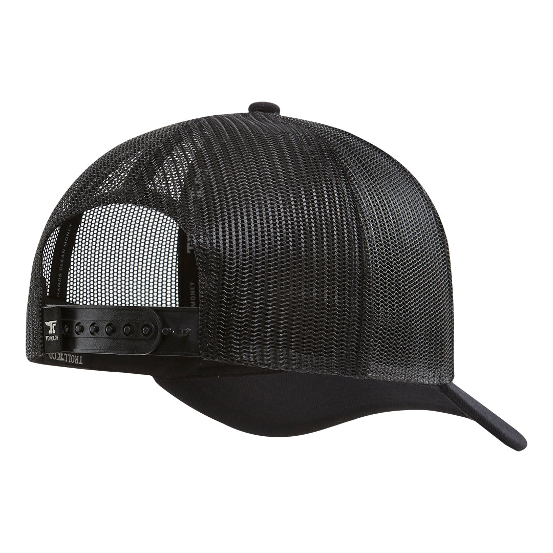 I Anvil Blue Collar Curved Brim Trucker Hat - Color: Black