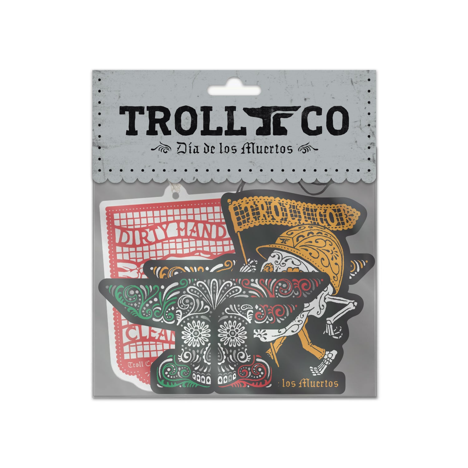 Day of The Dead Sticker Pack & Air Freshener Bundle |