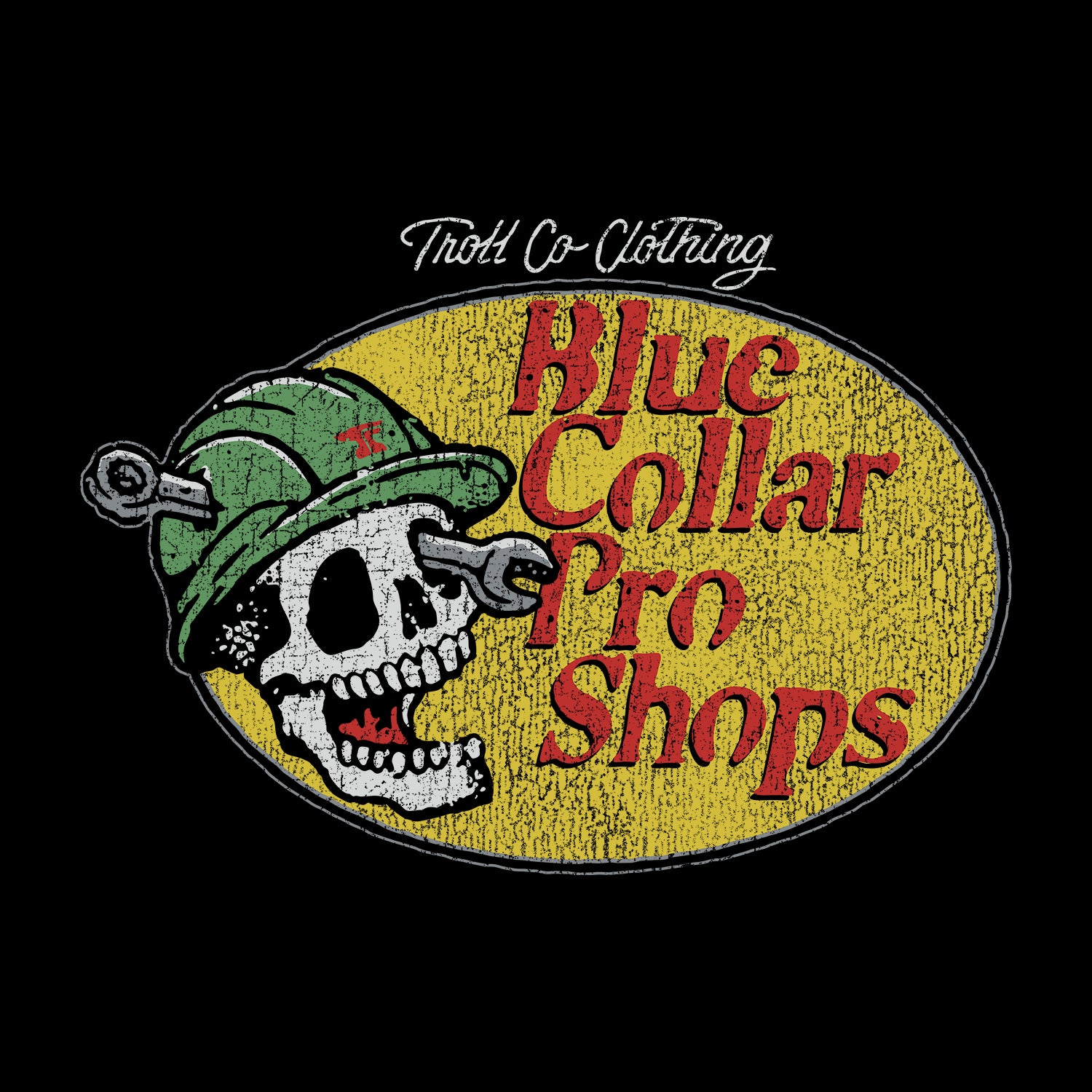 Men's Blue Collar Pro Shops Hoodie - Color: Black