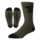 Forged Crew Sock Anvil 3 Pack - Color: Black/White/Military Green