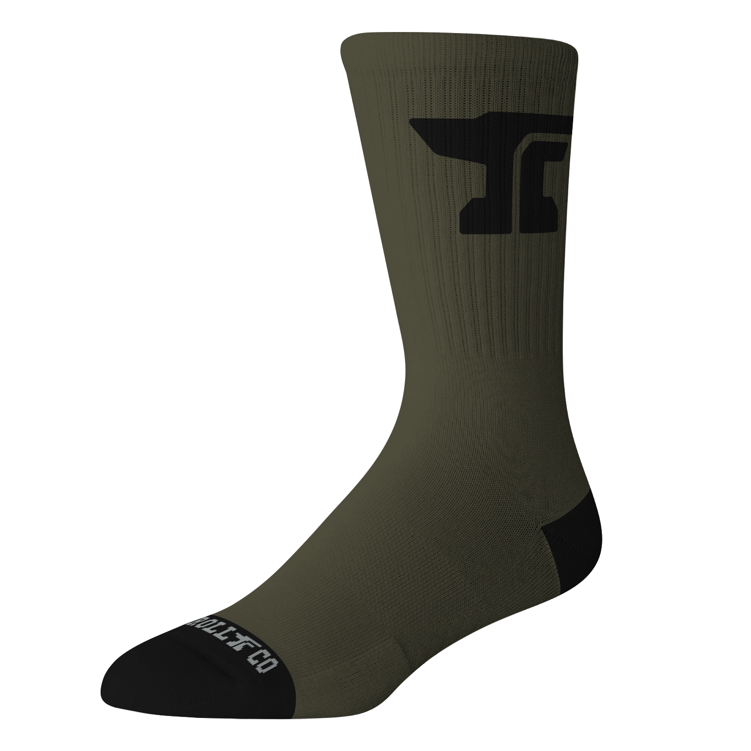Forged Crew Sock Anvil 3 Pack - Color: Black/White/Military Green