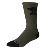 Forged Crew Sock Anvil 3 Pack - Color: Black/White/Military Green