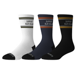 Forged Crew Sock SBC 3 Pack | Color: White/Black/Navy