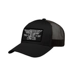 Anvil Nekro Curved Brim Trucker Hat | Color: Black