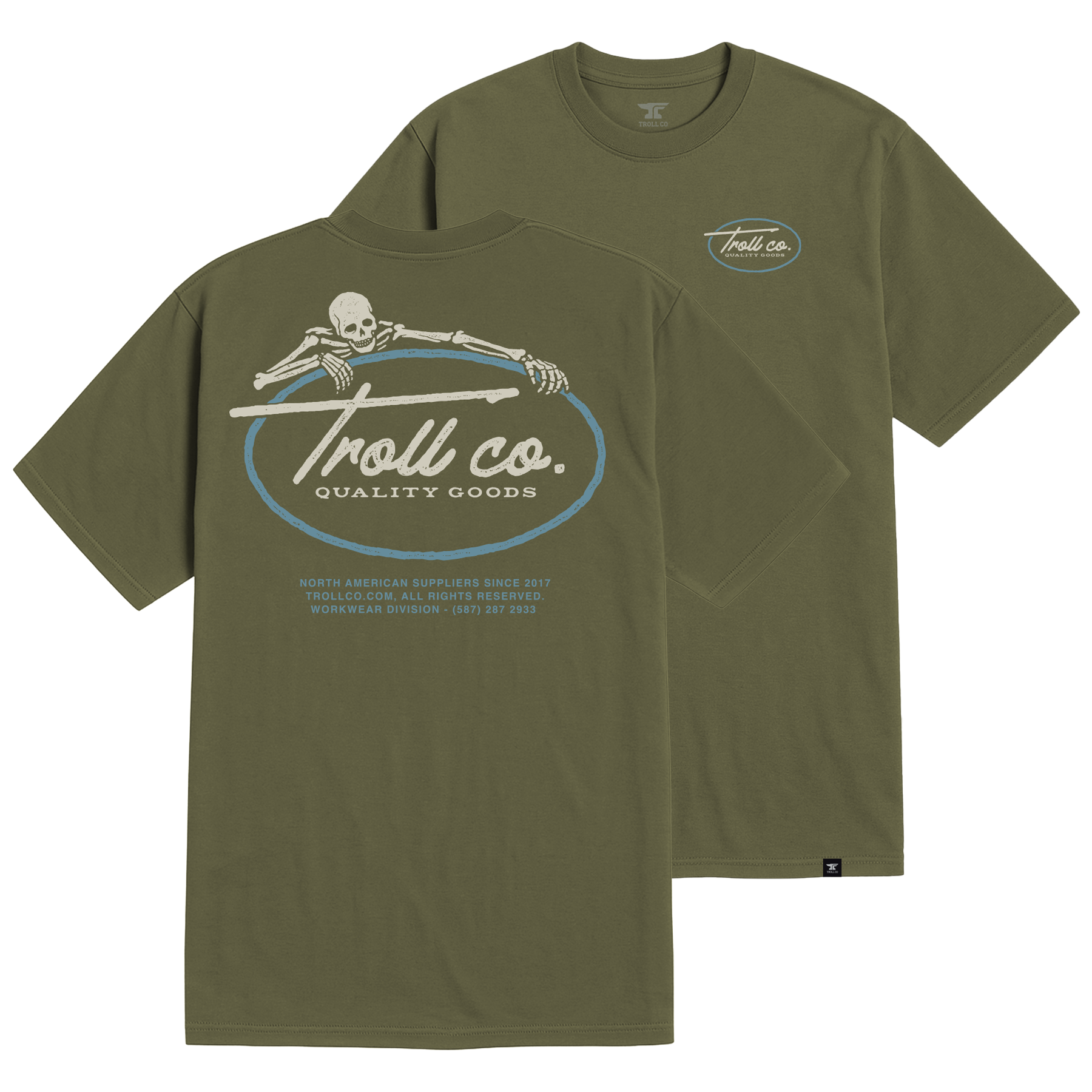 Men's Quality Goods T-Shirt - Color: Military Green