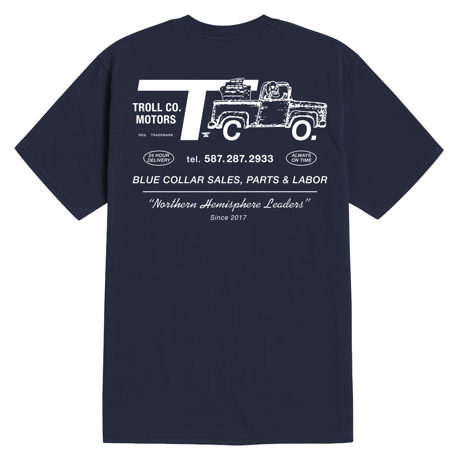 Men's TCO Motors T-Shirt - Color: Navy