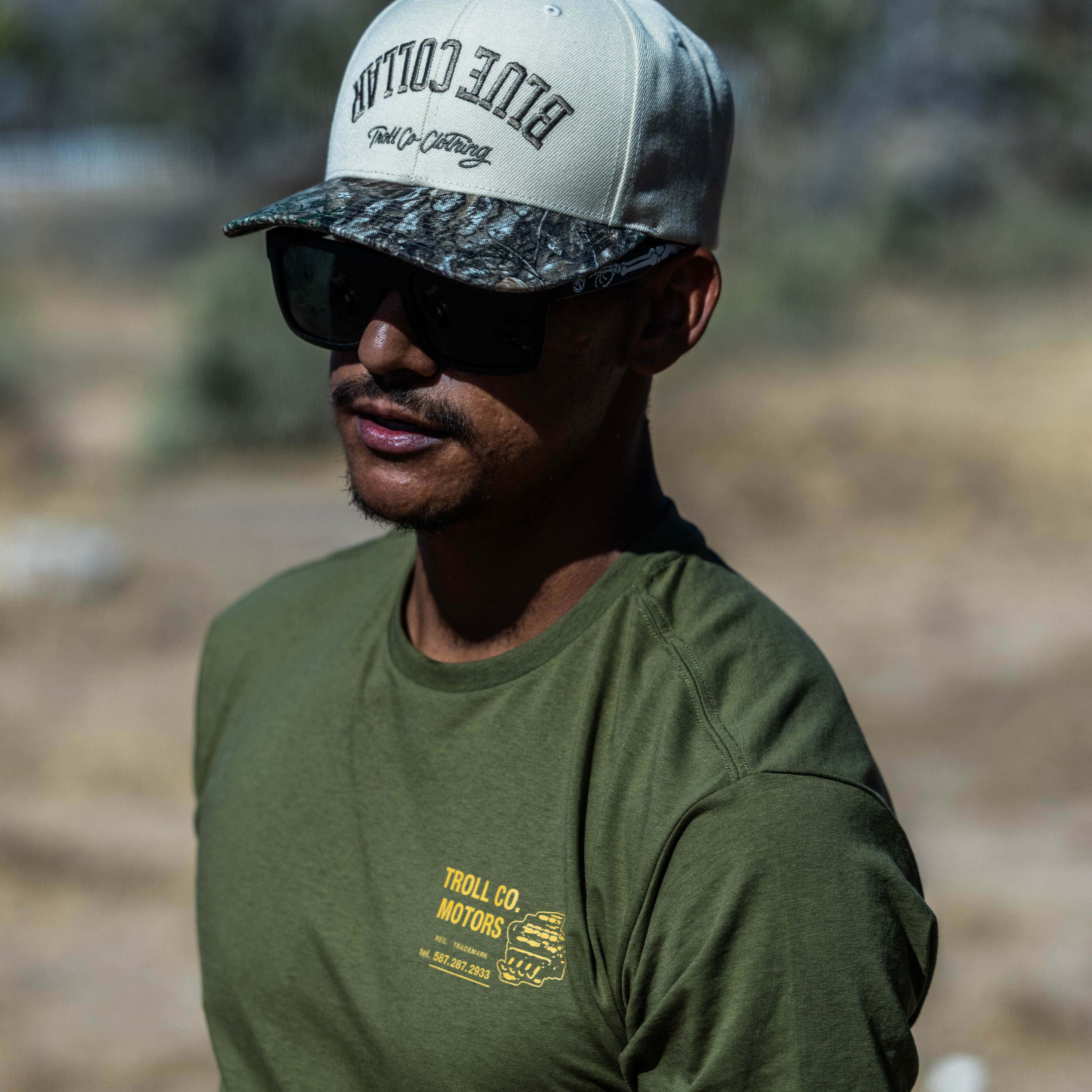 Men's TCO Motors T-Shirt | Color: Military Green
