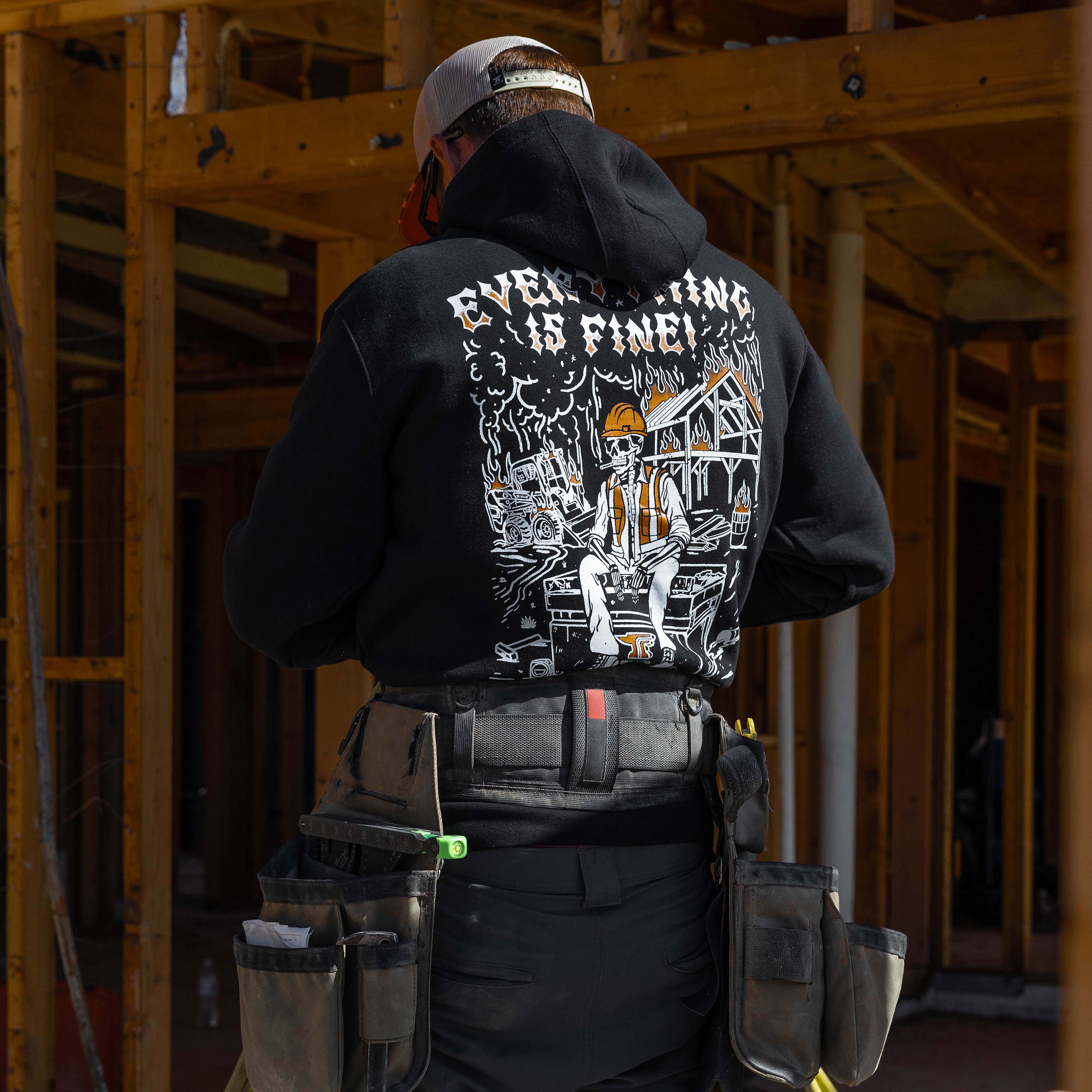 Men's EIF Jobsite Hoodie | Color: Black