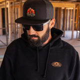 Men's Blue Collar Sun Hoodie | Color: Black