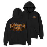 Men's Blue Collar Sun Hoodie - Color: Black