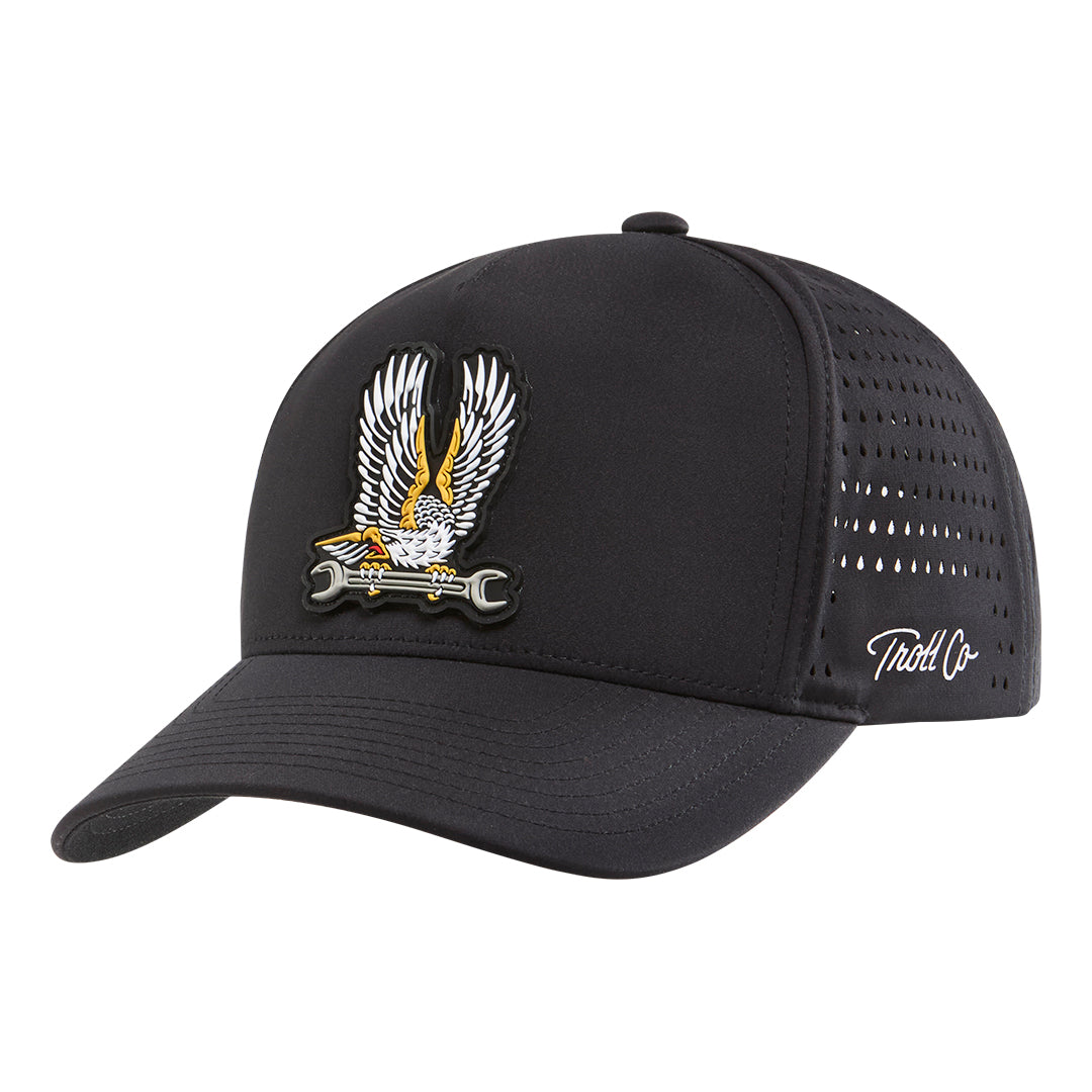 Wing Spanner Performance Hat - Color: Black