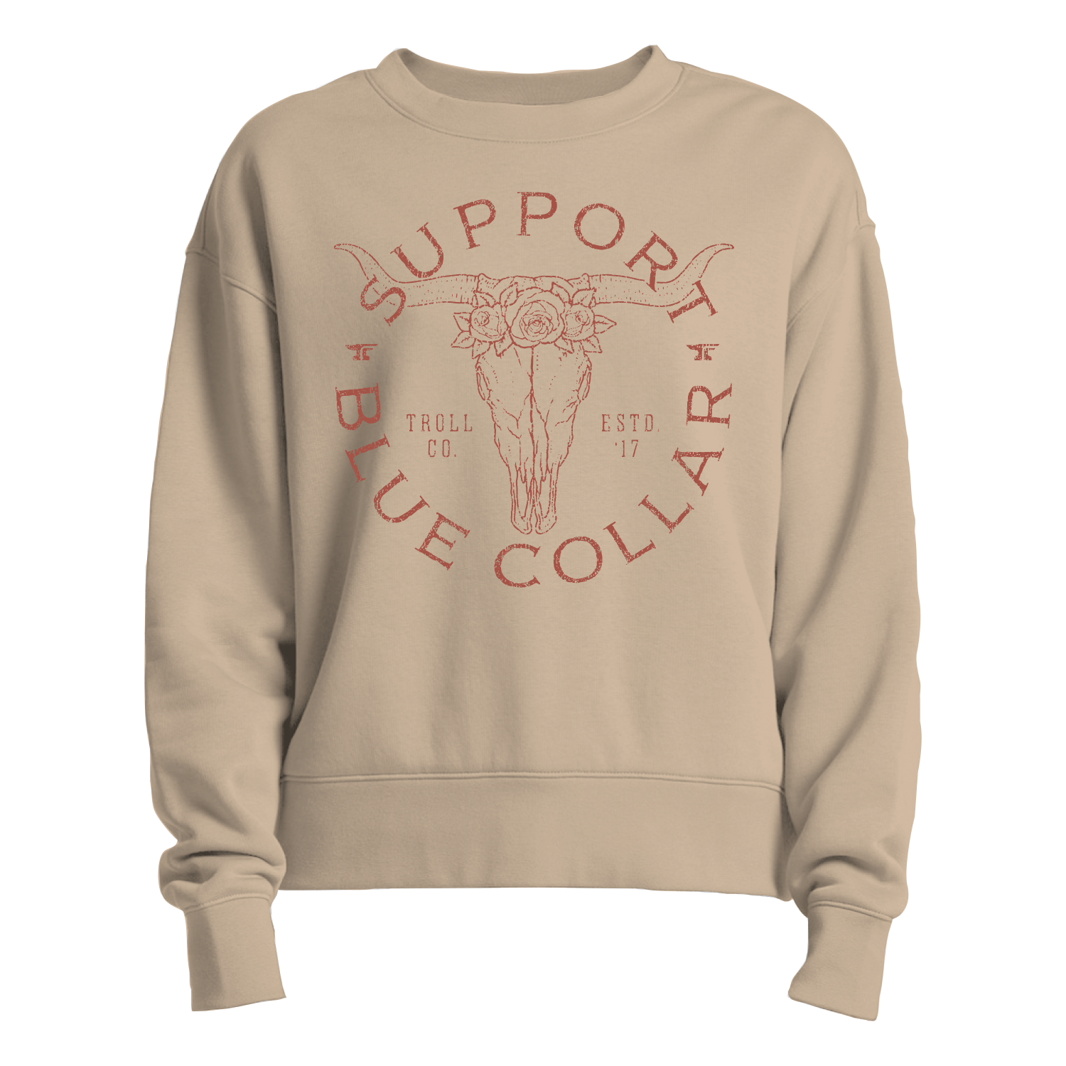 Women's SBC Longhorn Crew - Color: Tan