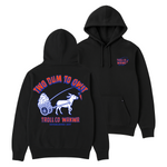 Men's Two Dum Hoodie - Color: Black