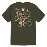 Men's Days Off Lodge T-Shirt | Color: Military Green
