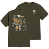 Men's Days Off Lodge T-Shirt | Color: Military Green