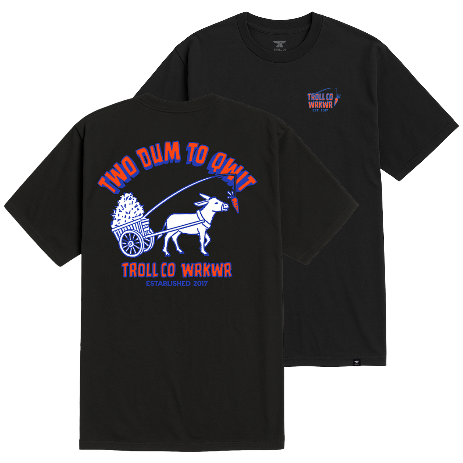 Men's Two Dum T-Shirt - Color: Black