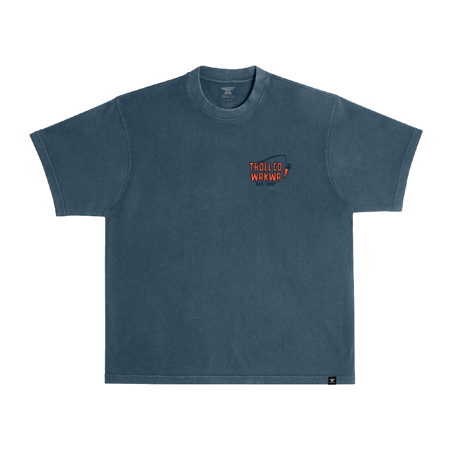 Men's Two Dum Heavyweight Pigment Dye T-Shirt - Color: Midnight Navy