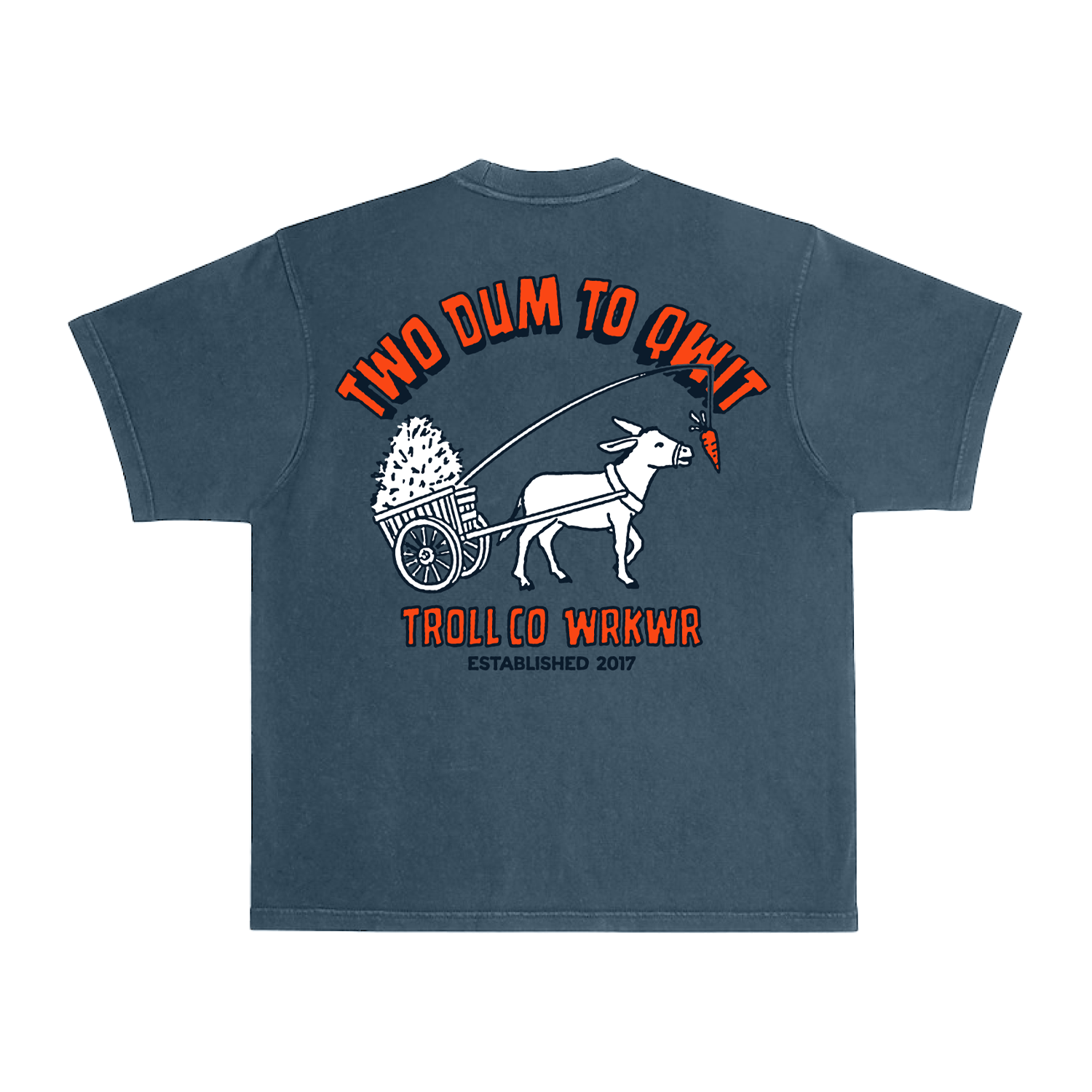 Men's Two Dum Heavyweight Pigment Dye T-Shirt - Color: Midnight Navy