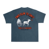 Men's Two Dum Heavyweight Pigment Dye T-Shirt - Color: Midnight Navy