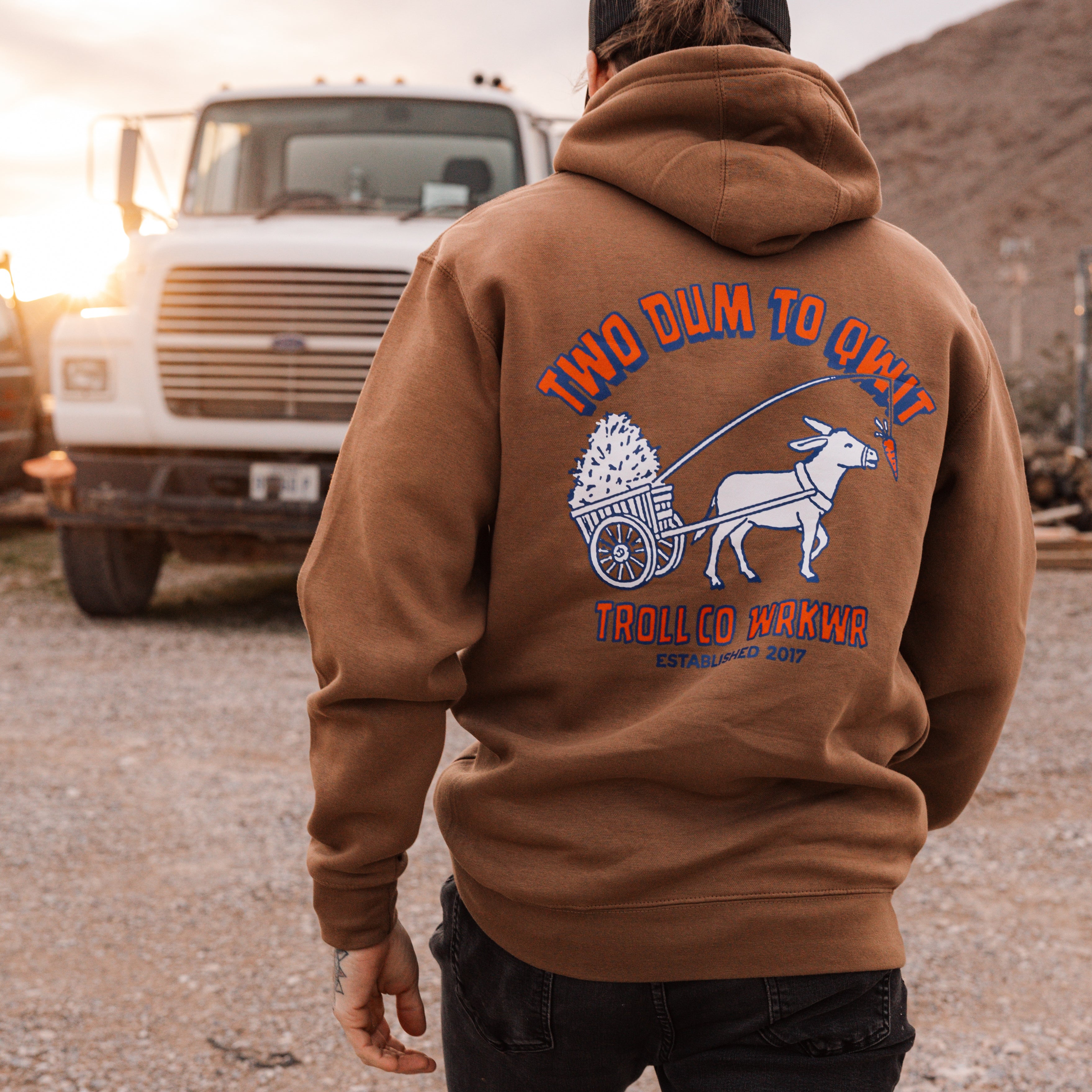 Men's Two Dum Hoodie - Color: Toasted Coconut