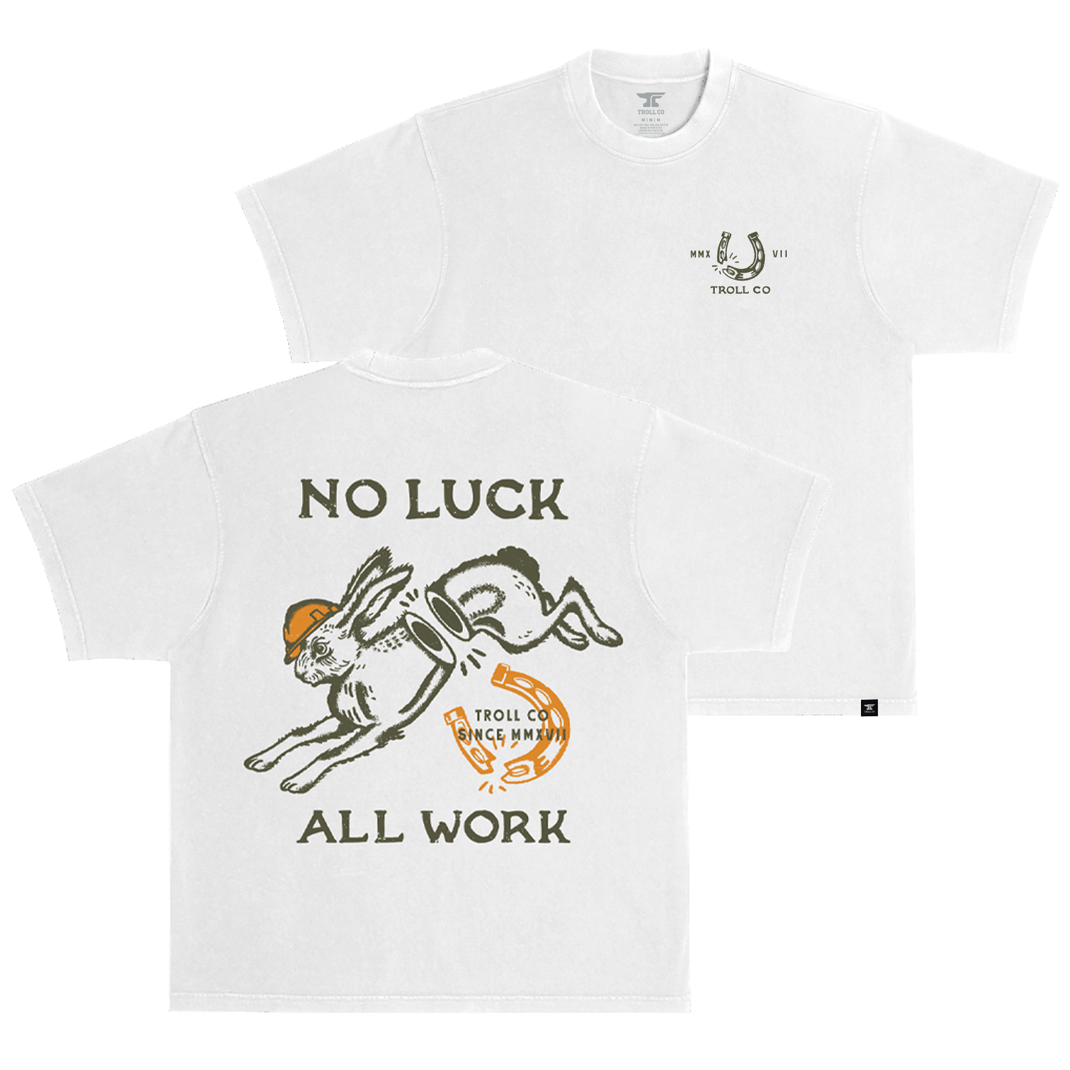 Men's Nolaw Hops Heavyweight Pigment Dye T-Shirt - Color: White