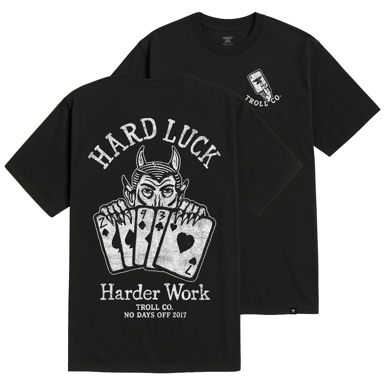 Men's Hard Luck T-Shirt | Color: Black