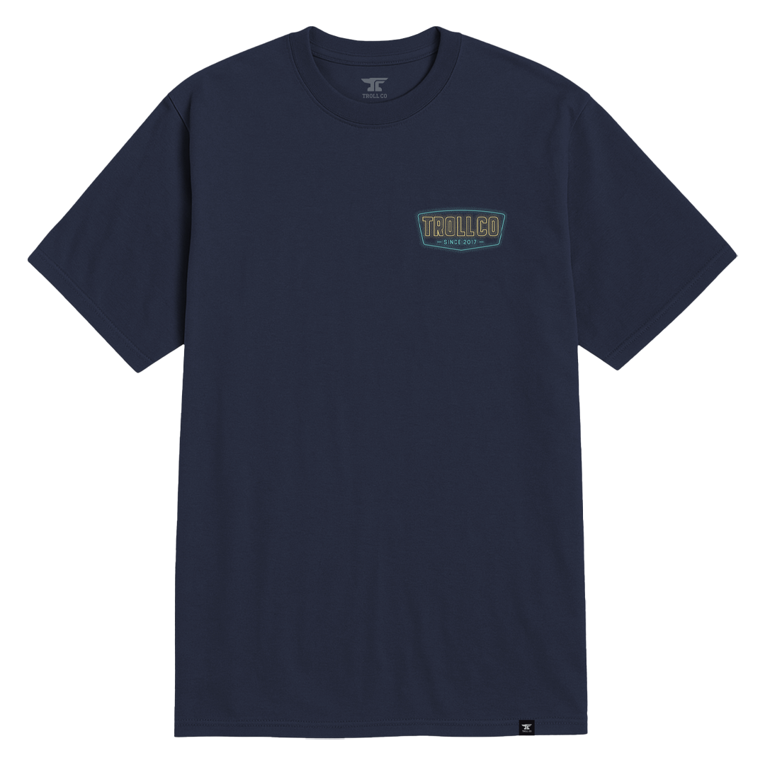 Men's WHUS Neon T-Shirt - Color: Navy