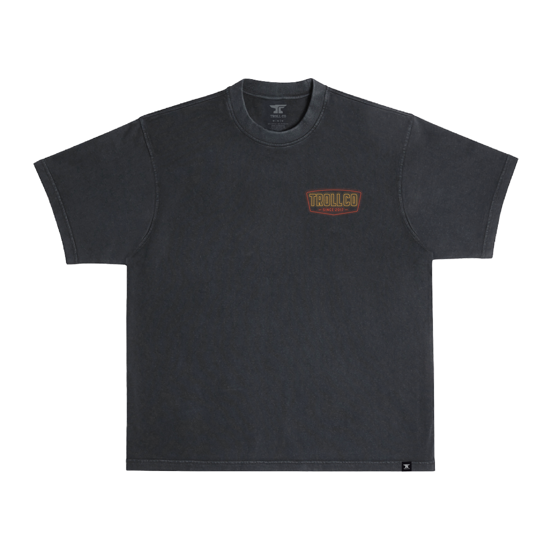 Men's WHUS Neon Heavyweight Pigment Dye T-Shirt - Color: Black