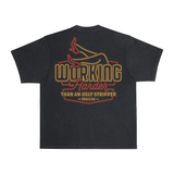 Men's WHUS Neon Heavyweight Pigment Dye T-Shirt - Color: Black