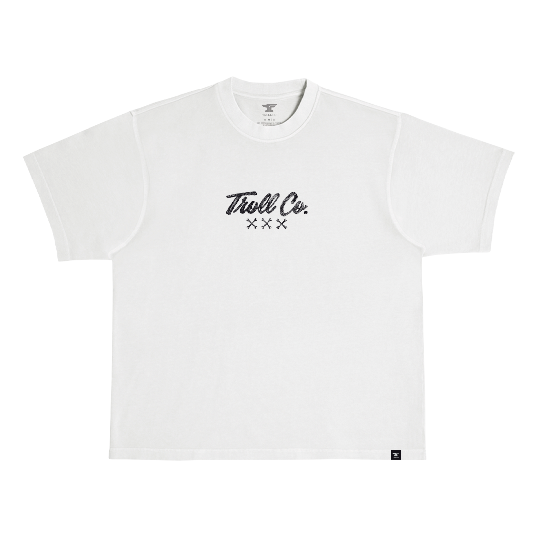 Men's WHUS Glow Heavyweight Pigment Dye T-Shirt - Color: White