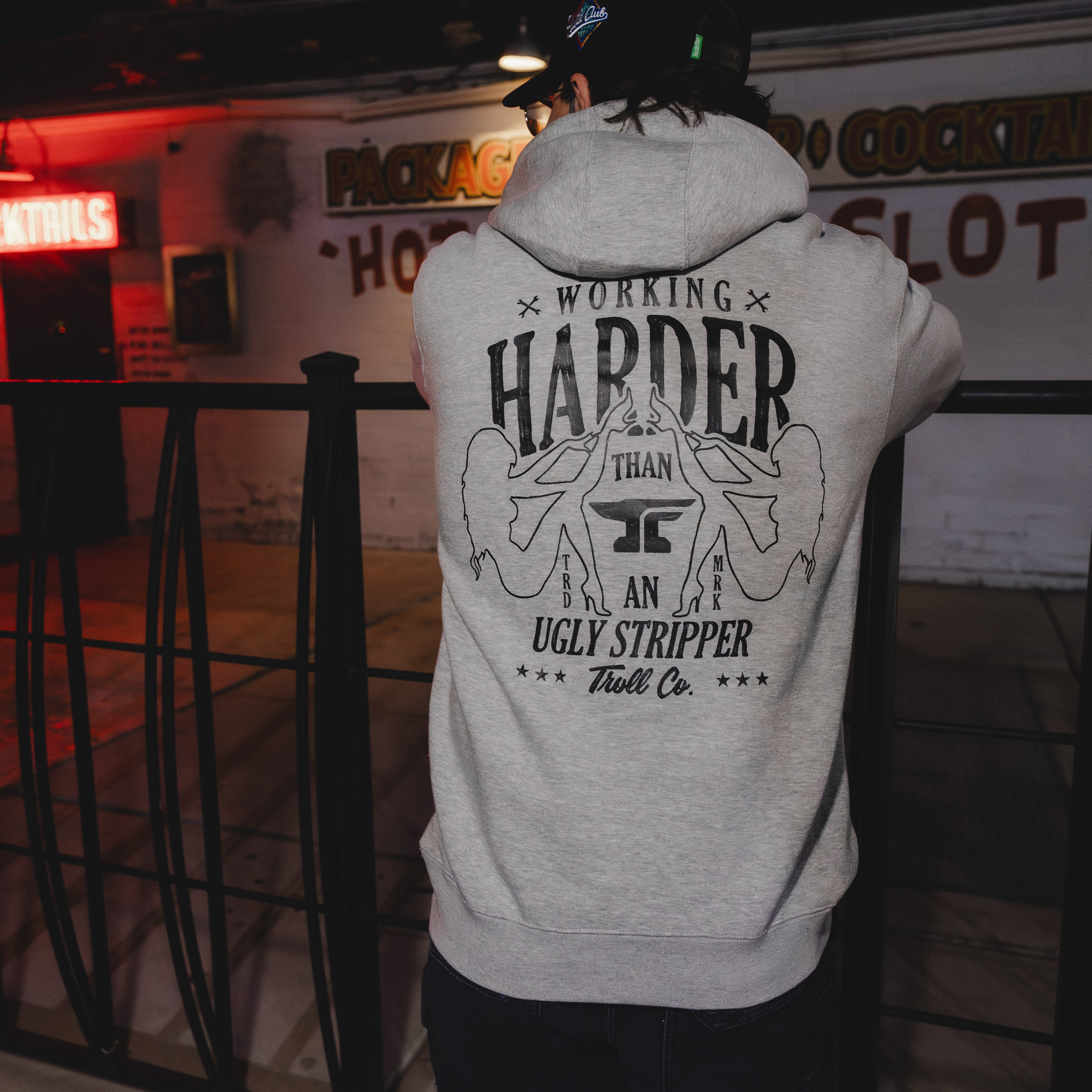 Men's WHUS XXX Hoodie | Color: Gray Heather