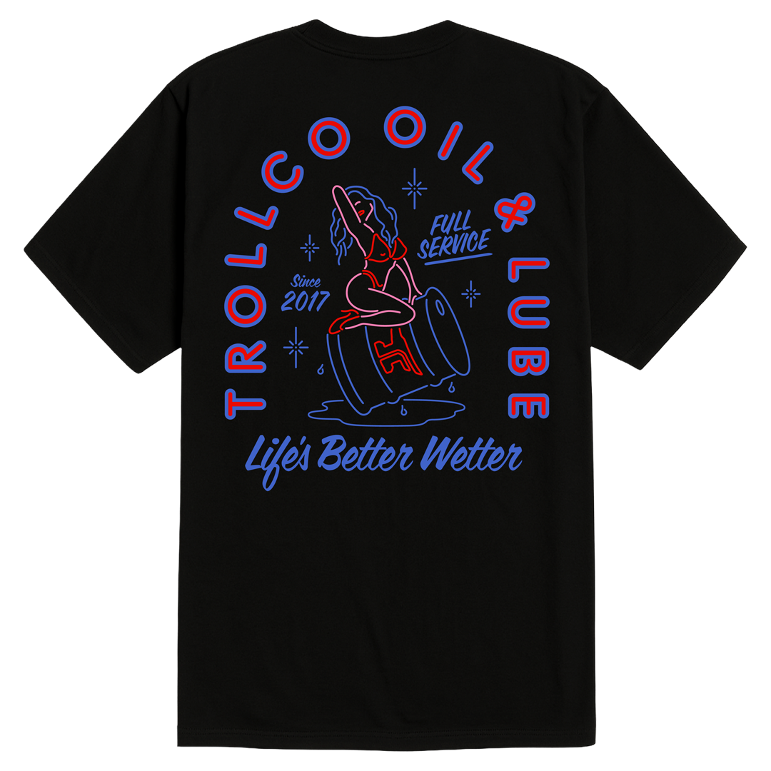 Men's Drummer Girl T-Shirt - Color: Black
