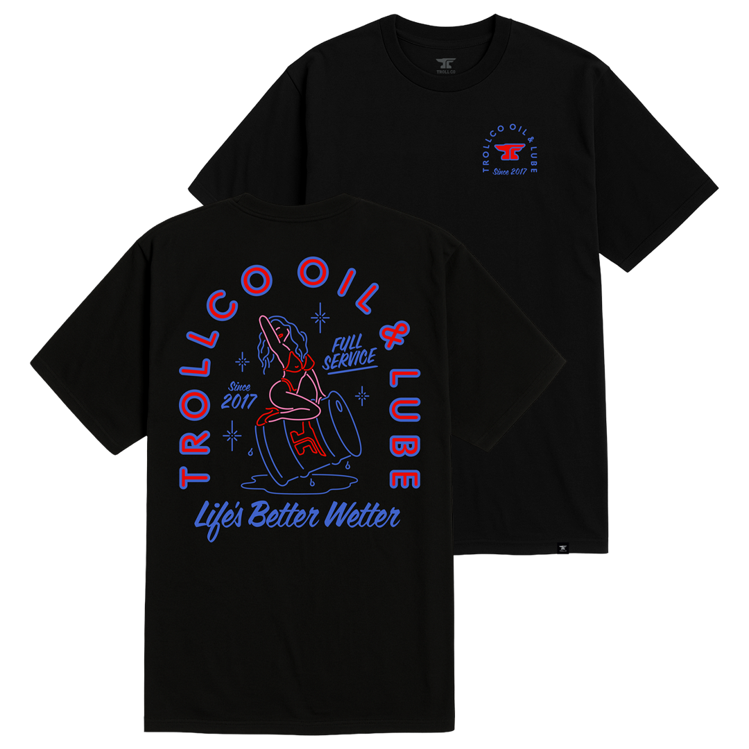 Men's Drummer Girl T-Shirt - Color: Black