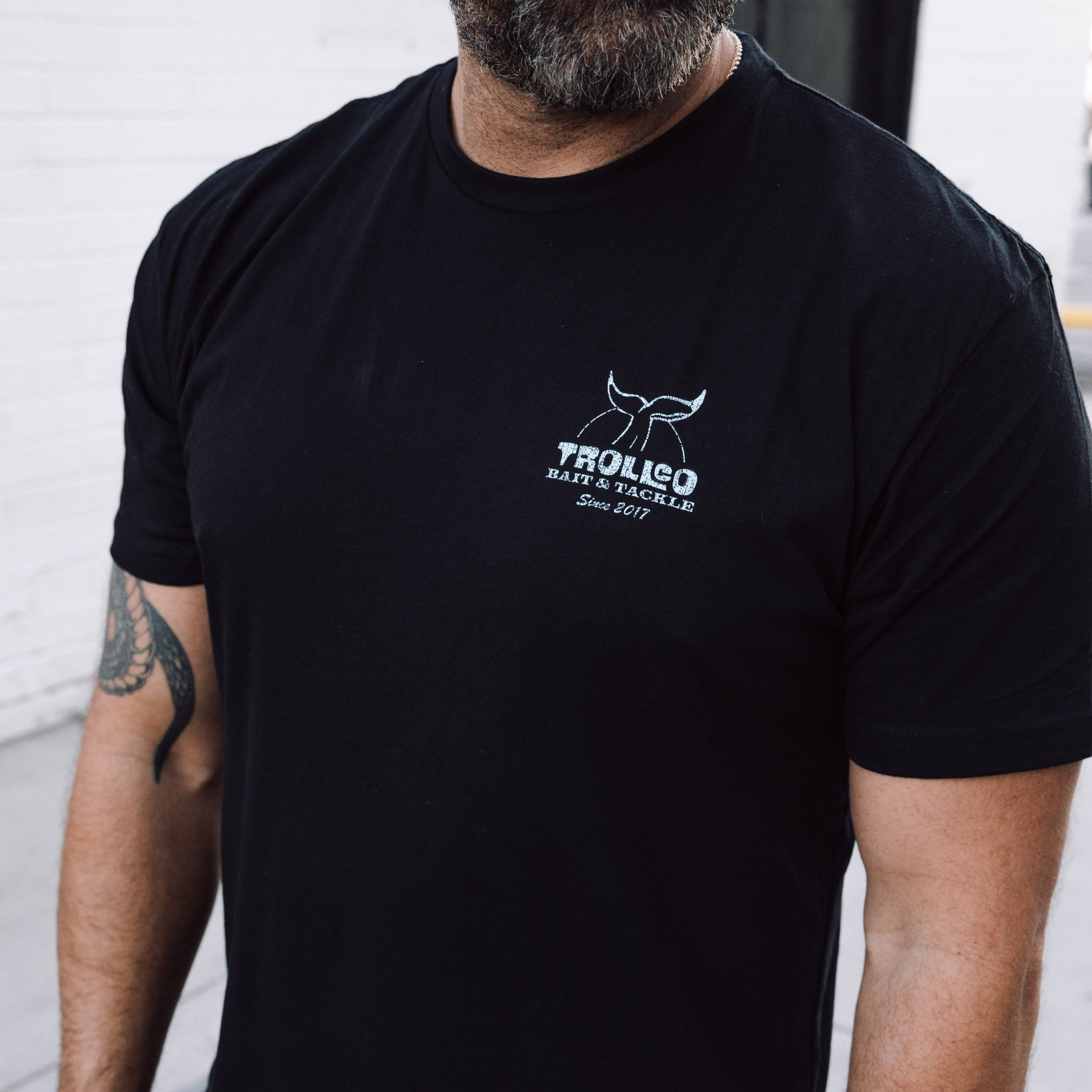 Men's Bait & Tackle T-Shirt | Color: Black