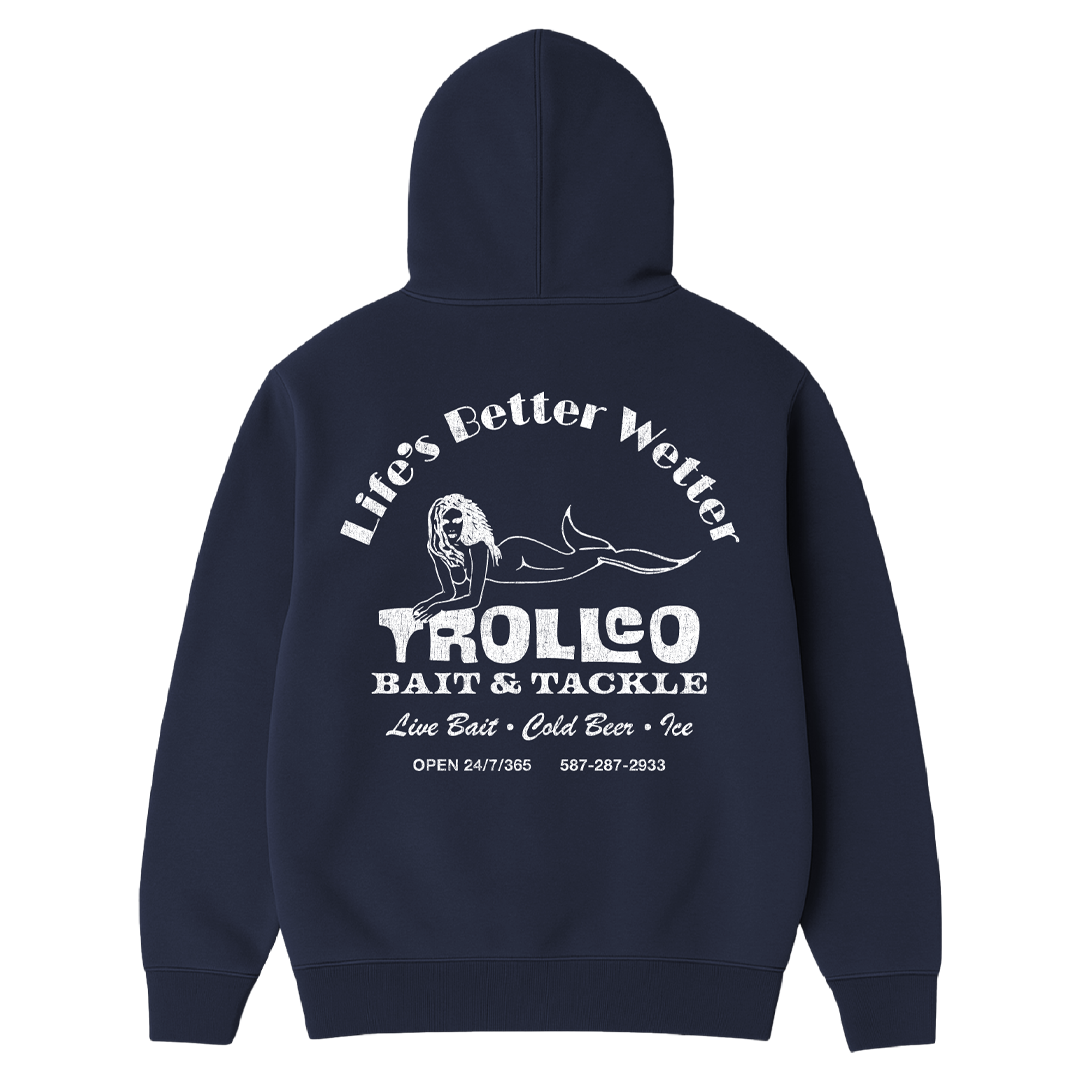 Men's Bait & Tackle Hoodie | Color: Navy