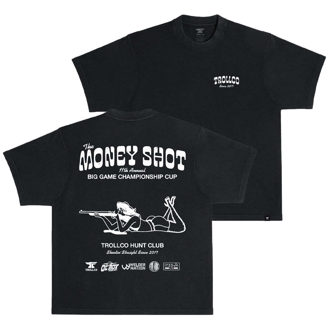 Men's Money Shot Heavyweight T-Shirt - Color: Black