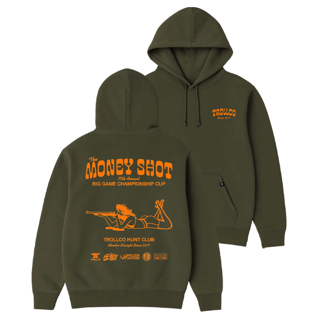 Men's Money Shot Hoodie | Color: Military Green