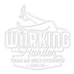 WHUS Neon Decal | Color: White