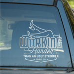 WHUS Neon Decal | Color: White