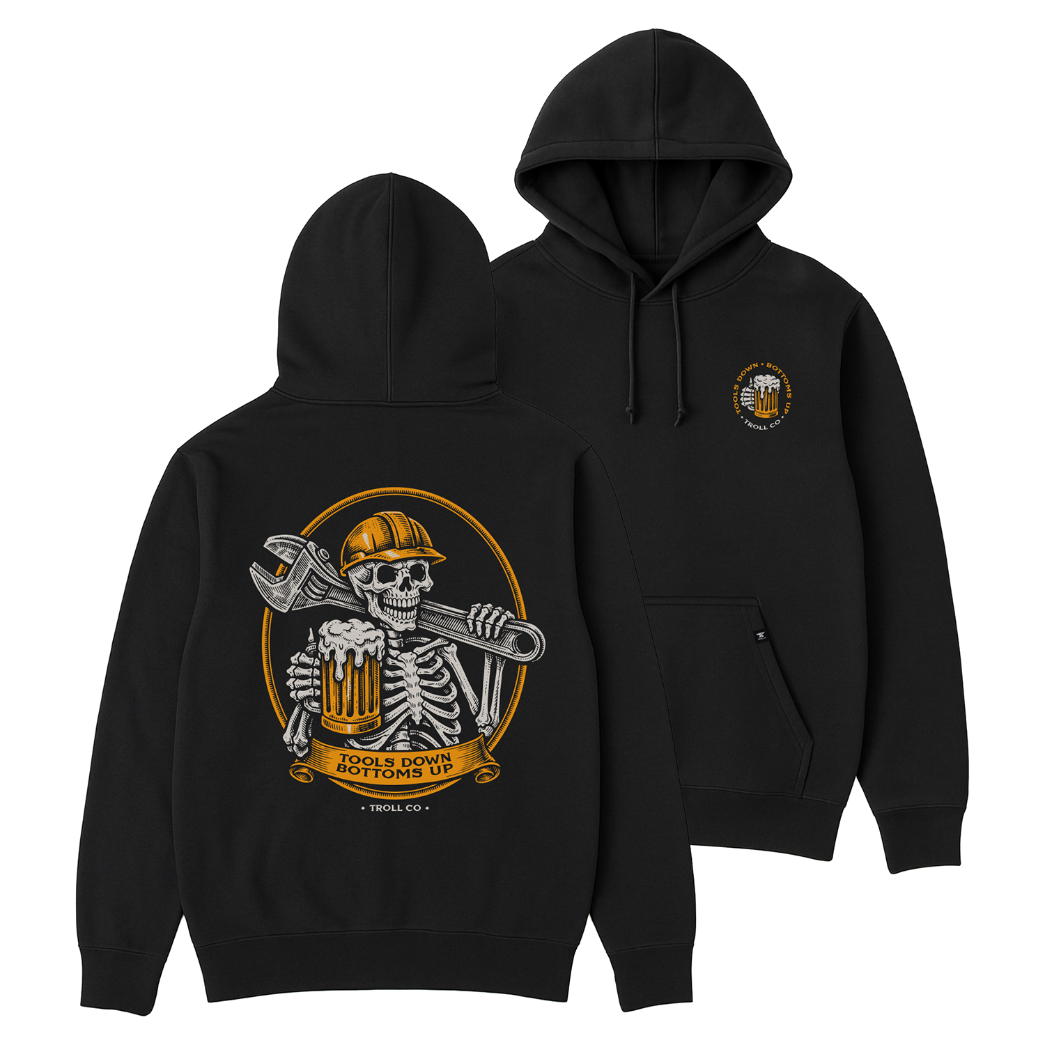 Men's Tools Down Cheers Hoodie | Color: Black