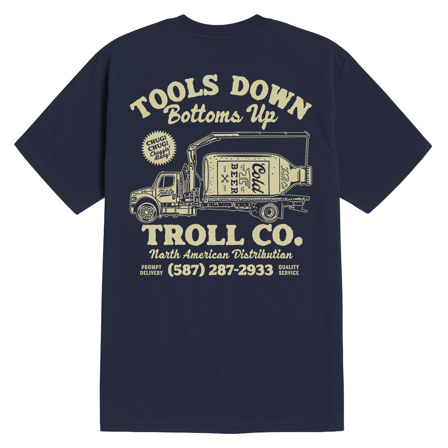 Men's Tools Down Delivery T-Shirt | Color: Navy