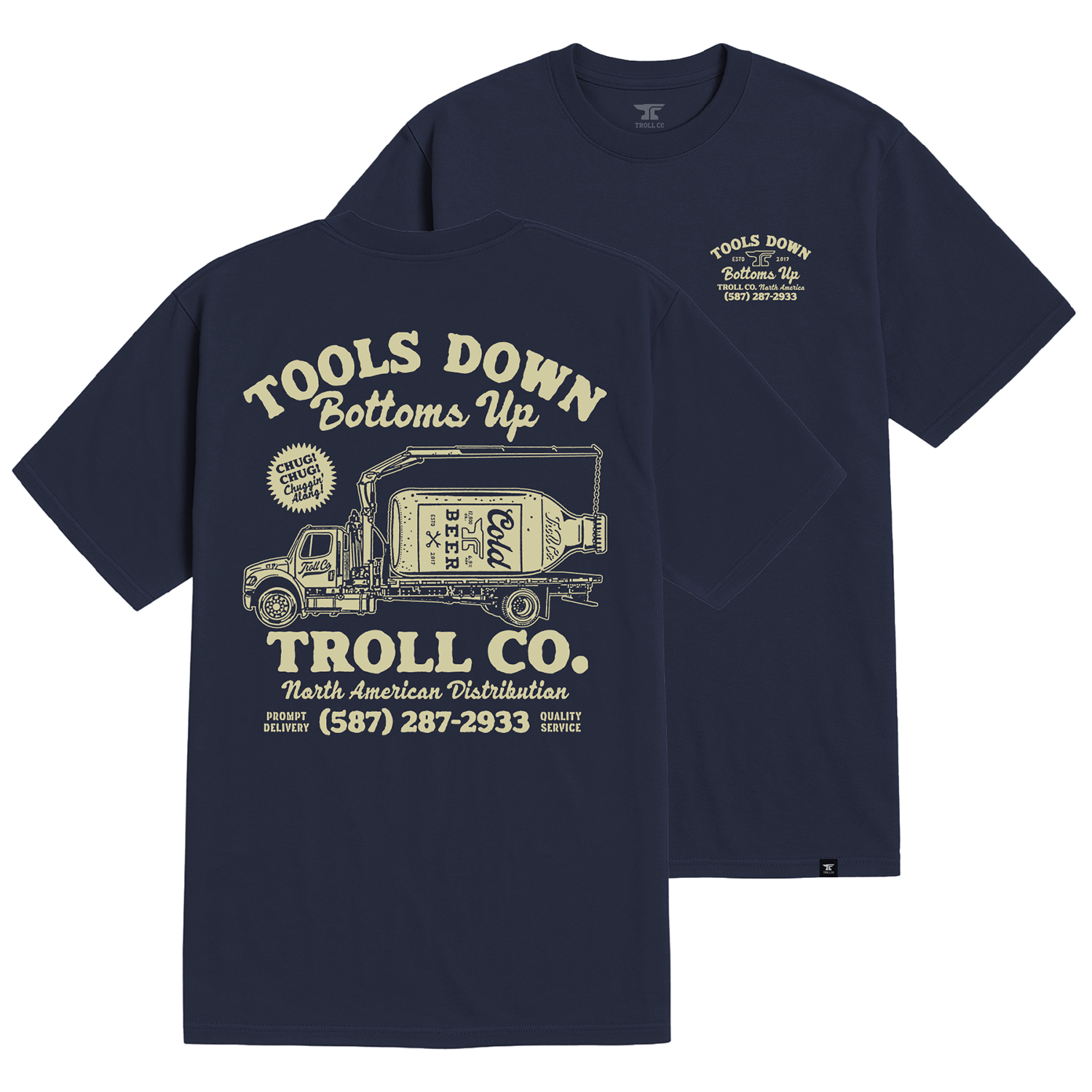 Men's Tools Down Delivery T-Shirt | Color: Navy