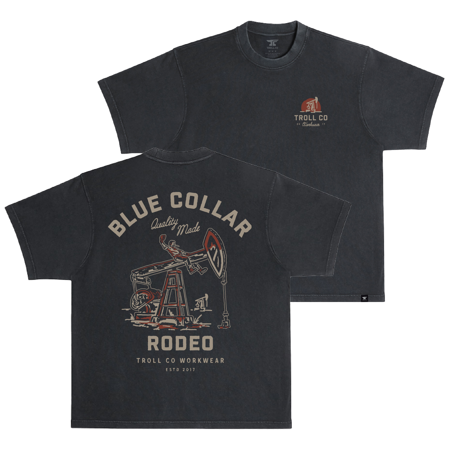Men's BC Rodeo Heavyweight Pigment Dye T-Shirt | Color: Black